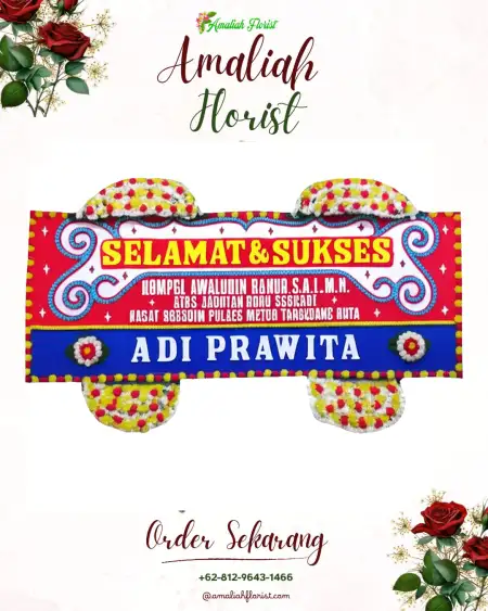 Papan Bunga Ucapan Selamat Geparang